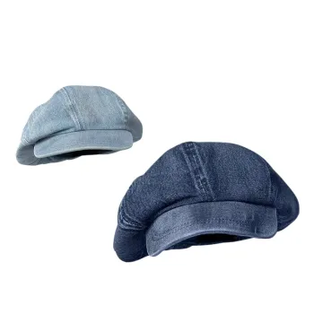 H87 Unisex Beret Cap - Retro Newsboy Vintage Style Octagonal Hat