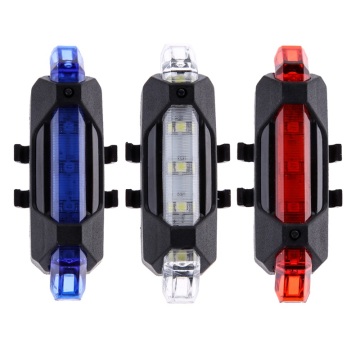 USB Rechargeable Bicycle Rear Tail Light: Waterproof, Portable, and Safety Warning LED Light