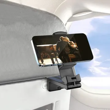 2024 Newest Foldable Adjustable Dual 360 Rotating Airplane Phone Stand Mount