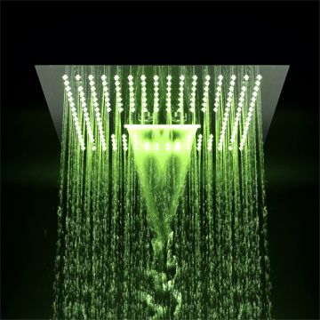 Three function LED shower head 64 kinds of color conversion , size 400*400mm
