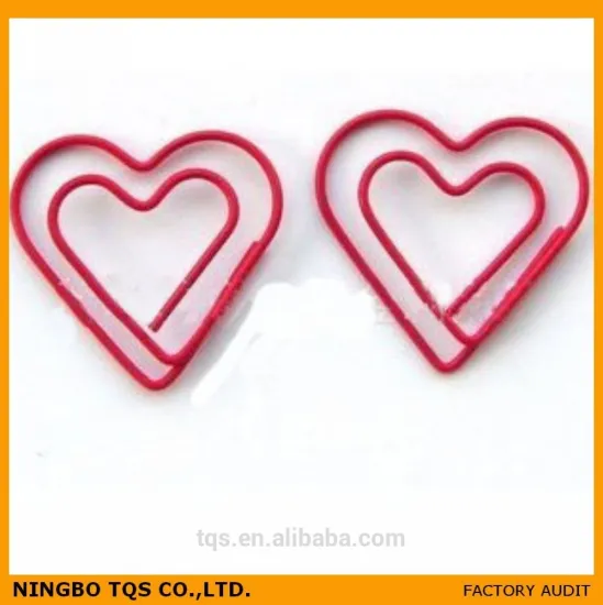 High Quality Heart Shaped Paper Clips