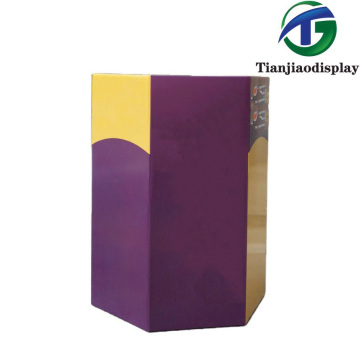 इन-स्टोर उत्पाद प्रदर्शन के लिए हेक्सागोनल बाल्टी स्टैंड