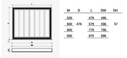 Clothing Hanging Drawer Cloakroom Storage Furniture