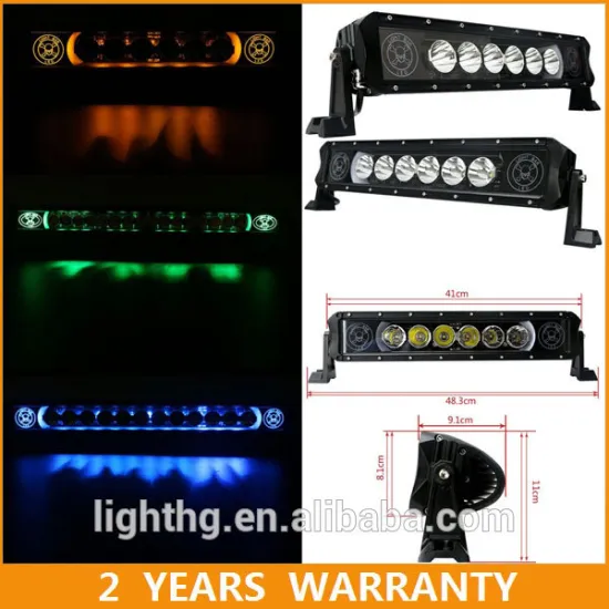 90w 20inch halo led light bar with skull red/blue/green/amber halo ring for offroad car accessories