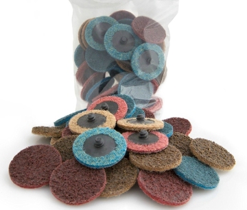 Quick Change Disc: Color Options (Yellow, Brown, Blue, Grey) and Size Variants (25mm, 38mm, 50mm, 75mm) Nylon Sanding Disks