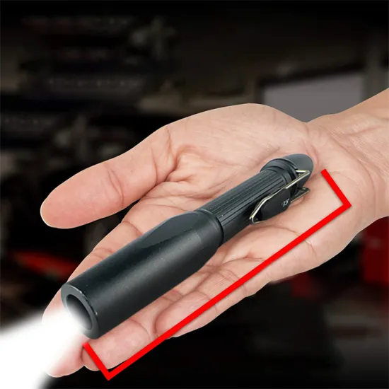 100 Lumen LED Pocket Pen Light: A Versatile Mini Flashlight with Dry Battery and Clip for Inspection Work and Repair