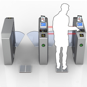 ESD Flap Turnstile Automatic wing Barrier Gate