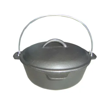 Outdoor Cast Iron Round Dutch Oven