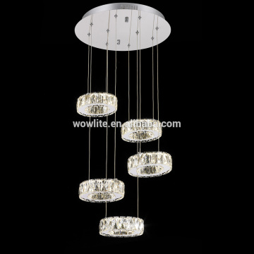 5L LED Pendant Light with crystal lamp D1987-5
