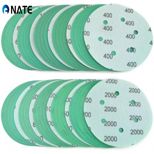 China Automotive green sandpaper disc waterproof abrasive disc Manufactory