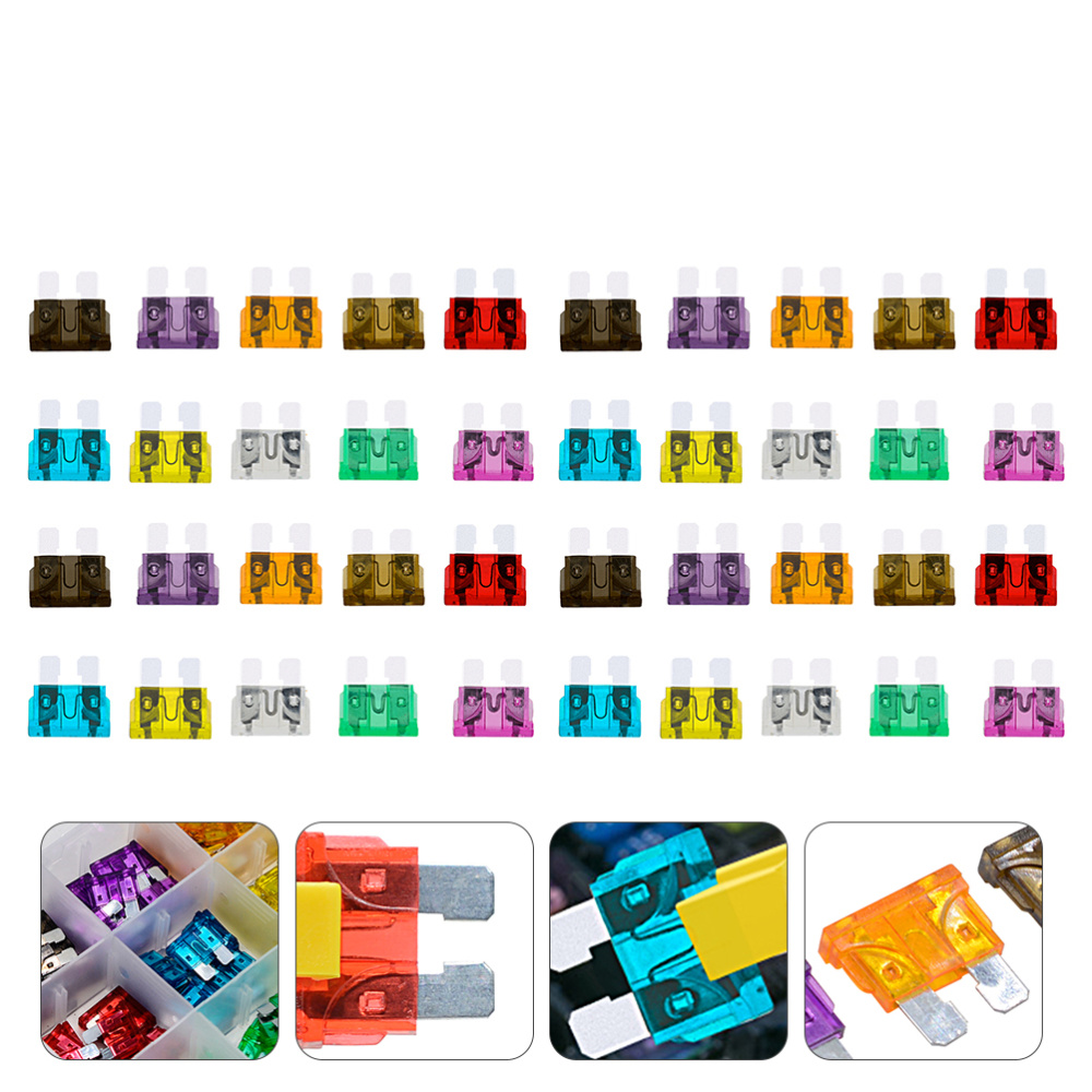 120pcs Fuses Mini Blades Fuse Assortment Kit Assorted Blades Fuses for Car