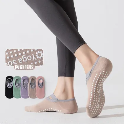 Fashion Anti-Slip Cotton Yoga Socks