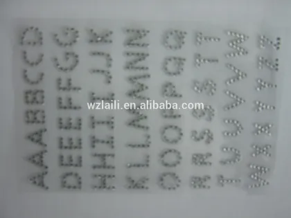 bingbing acrylic sticker for DIY /letter acrylic sticker /diamond jewel stickers