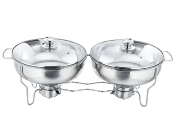 Cookware 3.5L Buffet Stove Hot Pot Stainless Steel Chafing Dish