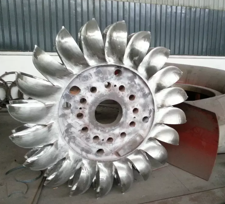 Roda de turbina de impulso do hidrocinador