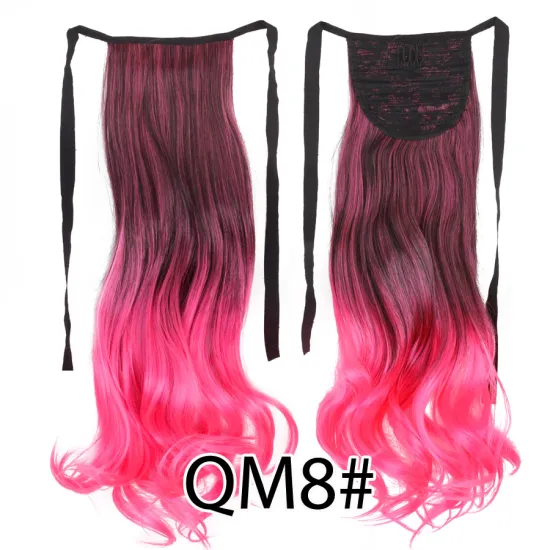 AliLeader 20 Inches Ombre Color Body Wave Bundles Synthetic Ponytail Hair Extension
