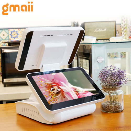 Android touch screen pos 12 terminal with printer