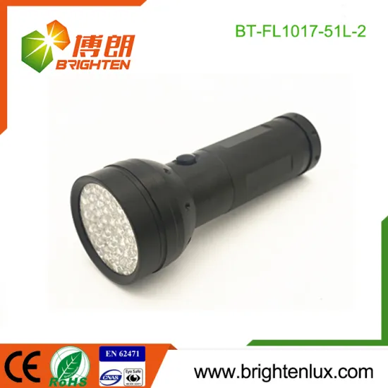 Factory Custom Made Aluminum Metal 3*AA Battery Used Handheld Bright 51 led Wholesale led Flashlight Torch