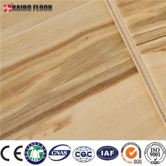 Waxed HDF V groove laminated flooring