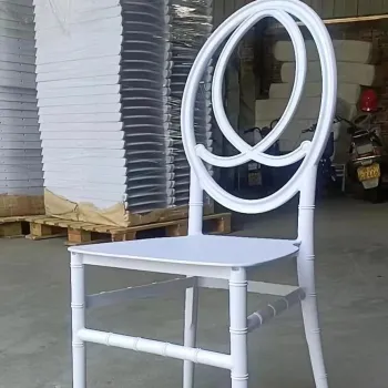White PP Stack Dining Chairs for Events, Hotels, and Weddings