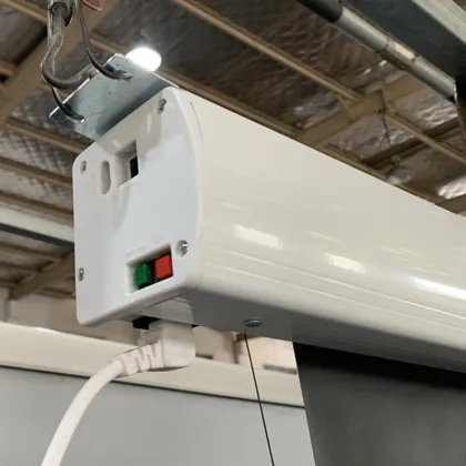 Motorized Tab-Tensioned 120 Inch 16:9 Projector Screen for WeMax VAVA UST Laser Projector - Hot Sale Yovanxer