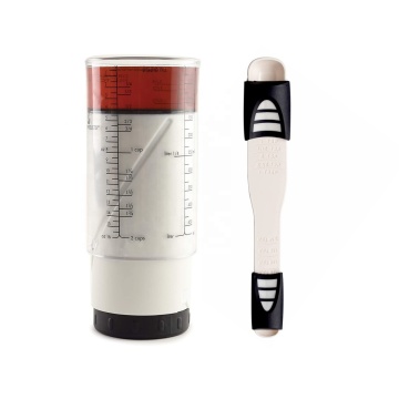 Adjustable Measuring Cup and Spoon - Minimalist Retractable 2-in-1 Tool