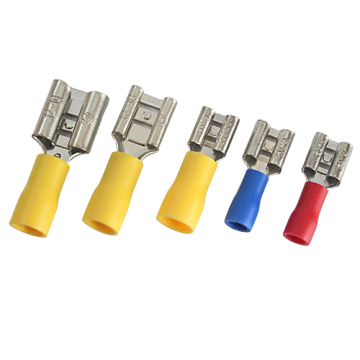 Red PVC Female Spade Pre Insulated Quick Disconnect Terminal