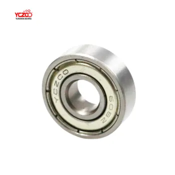 YCZCO Single Row Deep Groove Chrome Steel Ball Bearings 608Z/608ZZ/608RS/608ZB with Steel Cage