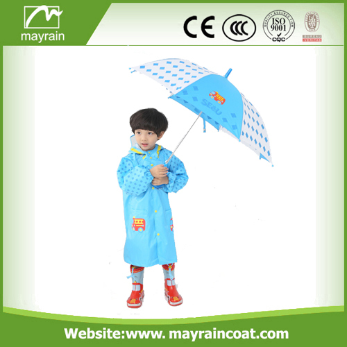 Traje de lluvia de calidad superior del PVC del niño de Rainsuit