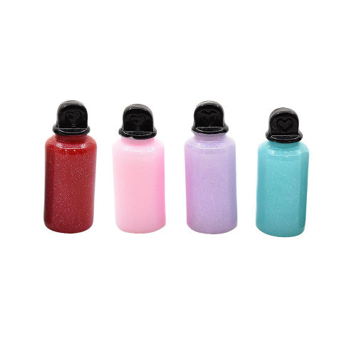 Artificial Water Bottle Resin Miniature Pendants Beads for DIY Key Chain Decoration Water Cup Doll House Toys