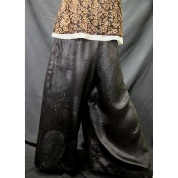 pantalones negros de cintura alta