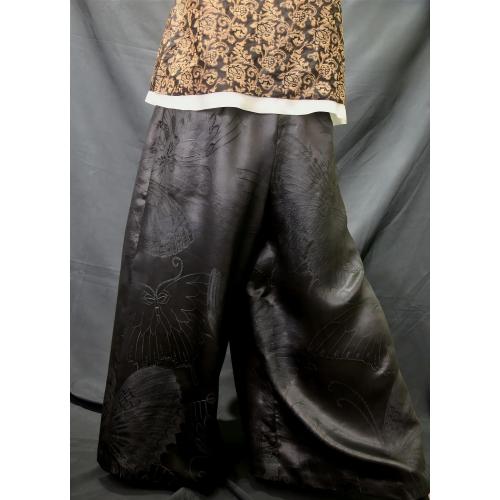 pantalones negros de cintura alta