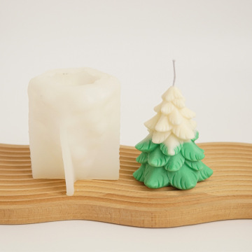 Chrismas tree candle mold for making