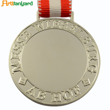 Niestandardowy pusty medal za produkcję metalu ze stopu cynku