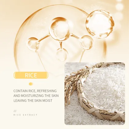 Hot Selling Rice Facial Cleanser with Deep Moisturizing and Smoothing Exfoliating Lotion