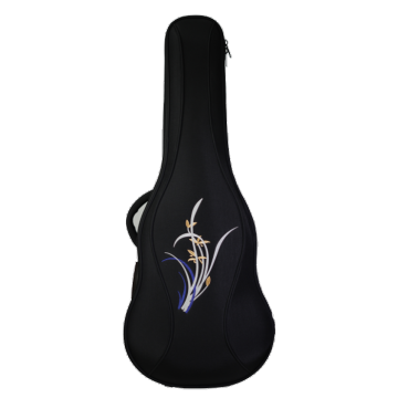 Porter un sac pour la guitare acoustique de 39 &quot;(broderie florale)