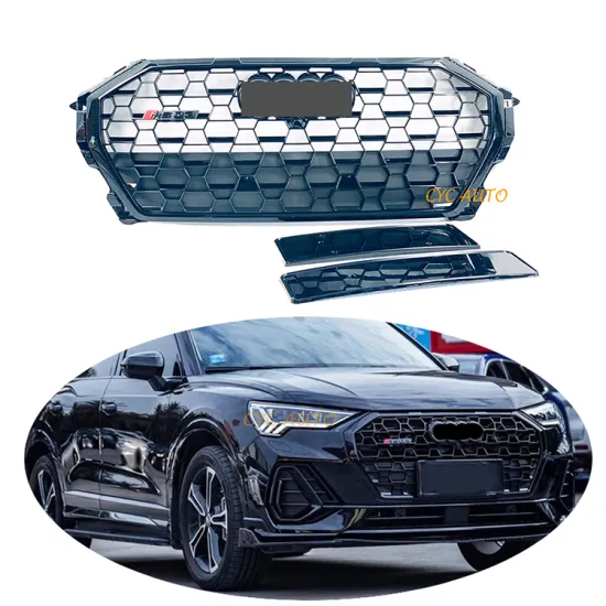 High Quality ABS Facelift RSQ3 Honeycomb Front Bumper Grille for Audi Q3 SQ3 F3 2020-2022