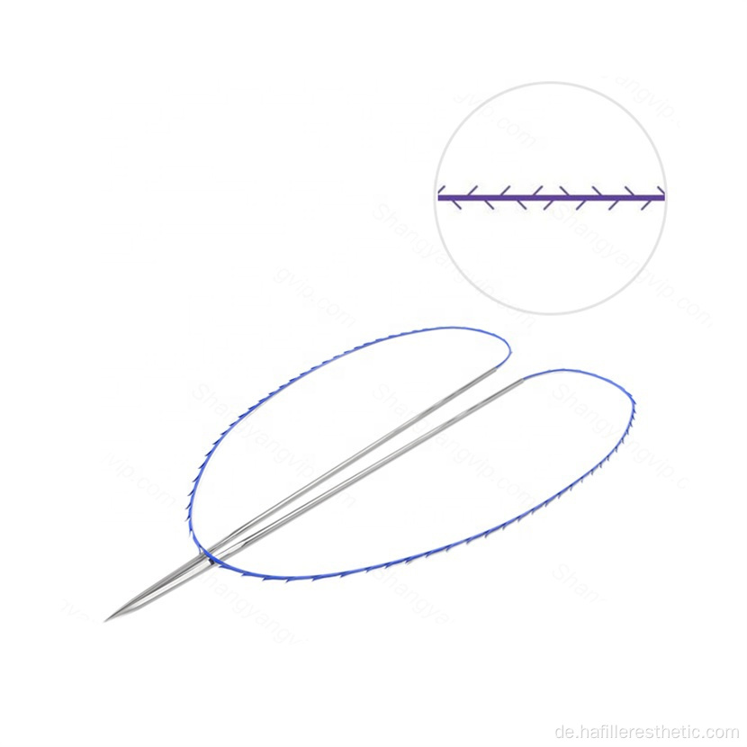 Doppelnadelfaden 20g 110 mm Gesicht