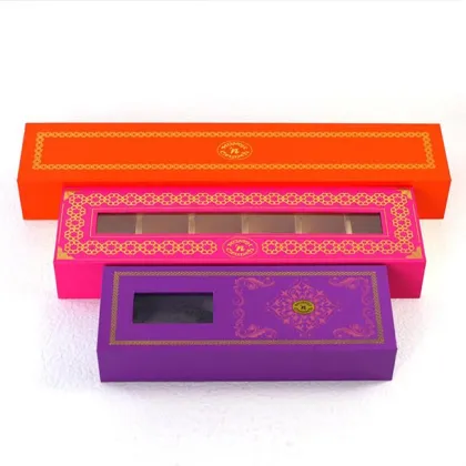 Truffle paper box with clear window