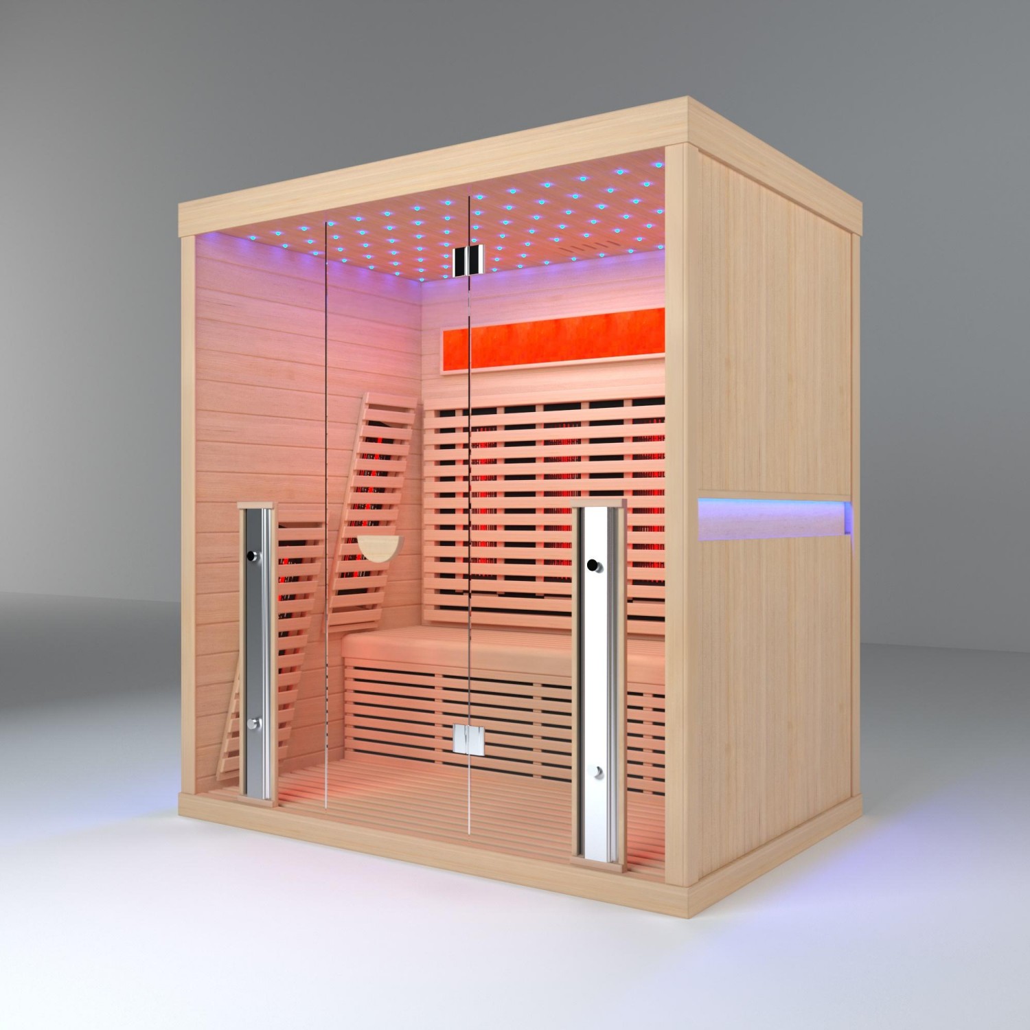 Canadian Hemlock 4-Person Far Infrared Sauna Room