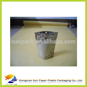 2016 High quality aluminum foil tea bag stand up pouch with ziplock plastic bag