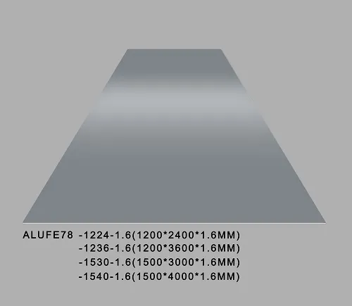 Glossy Ash Grey Aluminum Sheet Plate 1.6mm