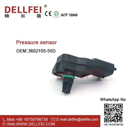 Sensor de presión del colector del sensor de mapa automático 3602105-55D