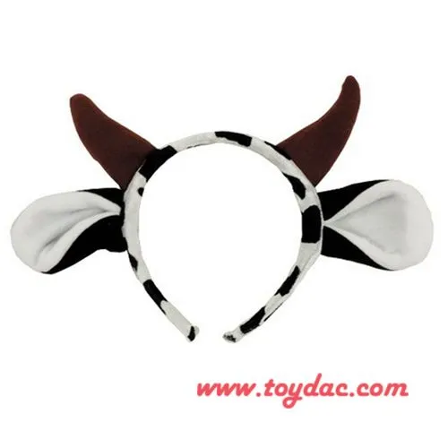 plush milk cow hairpin