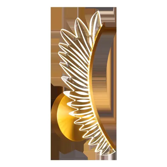 INSHINE Glass Gold Brass Wall Lamp