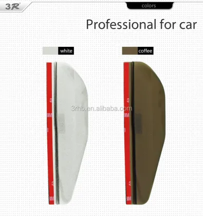 2 PCS Auto Rainproof Eyebrow Side Mirror Rain Shield Visor