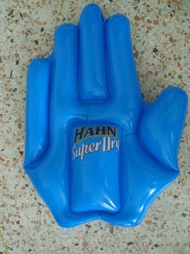 Opblaasbare handen van het nieuwste stype in 2011 met het aanpassen van design