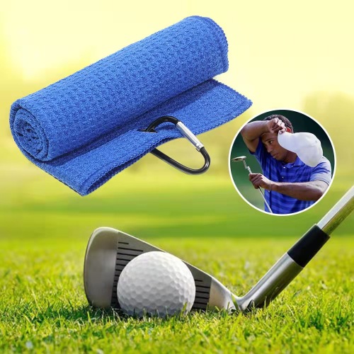 Custom waffle microfiber sports golf towel for sublimation