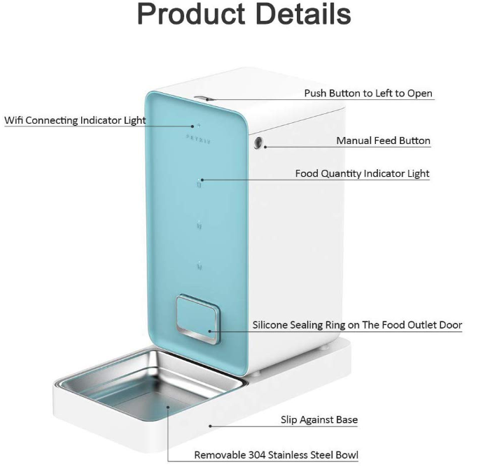 Smartphone Wireless Pet feeder