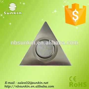 China supplier slim design Stainless Steel Triangle cabinet light 4.5w from Ningbo factory